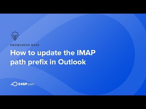 How to update the IMAP prefix in Outlook