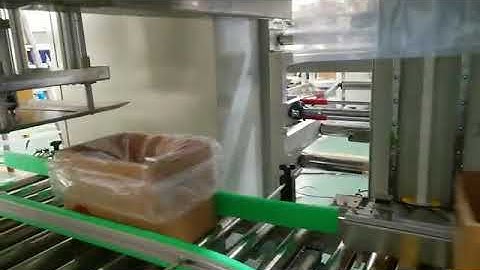 Yanmao plastic  bag insert covering  packing machine for case packing line