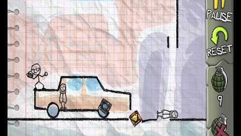 Fragger Stick Man Level 15 - Solution Walkthrough