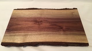 After seeing Matt Cremona make serving trays like these I knew exactly what to do with this piece of live edge walnut. These pieces 