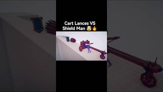 🤯 Cart Lances VS Shield Man | Epic Fight Scene #shortsfeed #shorts #CartoOney