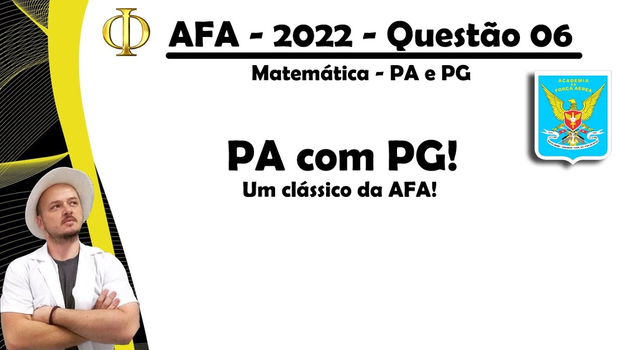 AFA 2022 - Matemática - Questão 06 - YouTube