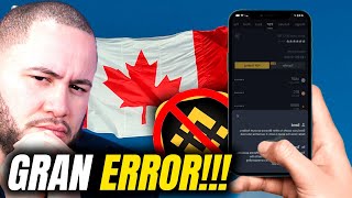 (URGENTE) BINANCE GLOBAL SE VA DE CANADA 🇨🇦