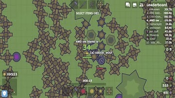 MooMoo.io: 10 Minutes of AE86 Destruction - MooMoo.io Best Player Domination - AE86 is Unstoppable 2