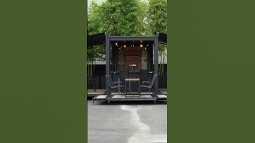 Our shipping container conversion is bar ready!