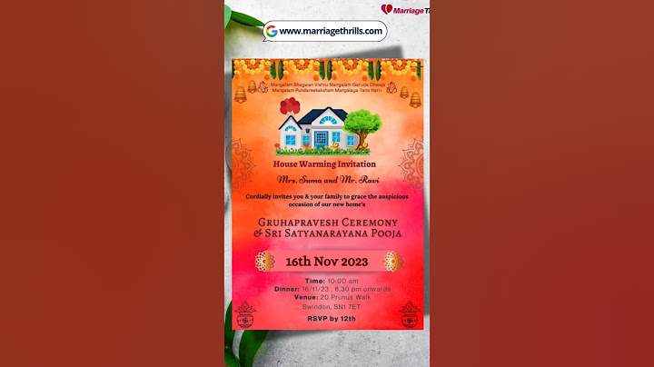 House warming ceremony invitation | gruha pravesh invitation card marriage thrills 🏠🏠🏠🏠🏡🏡🏡