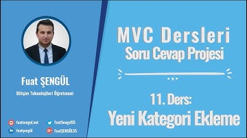 11. Ders: MVC ile Yeni Kategori Ekleme