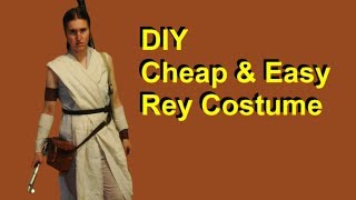 Cheap And Easy DIY Rey Costume   Star Wars