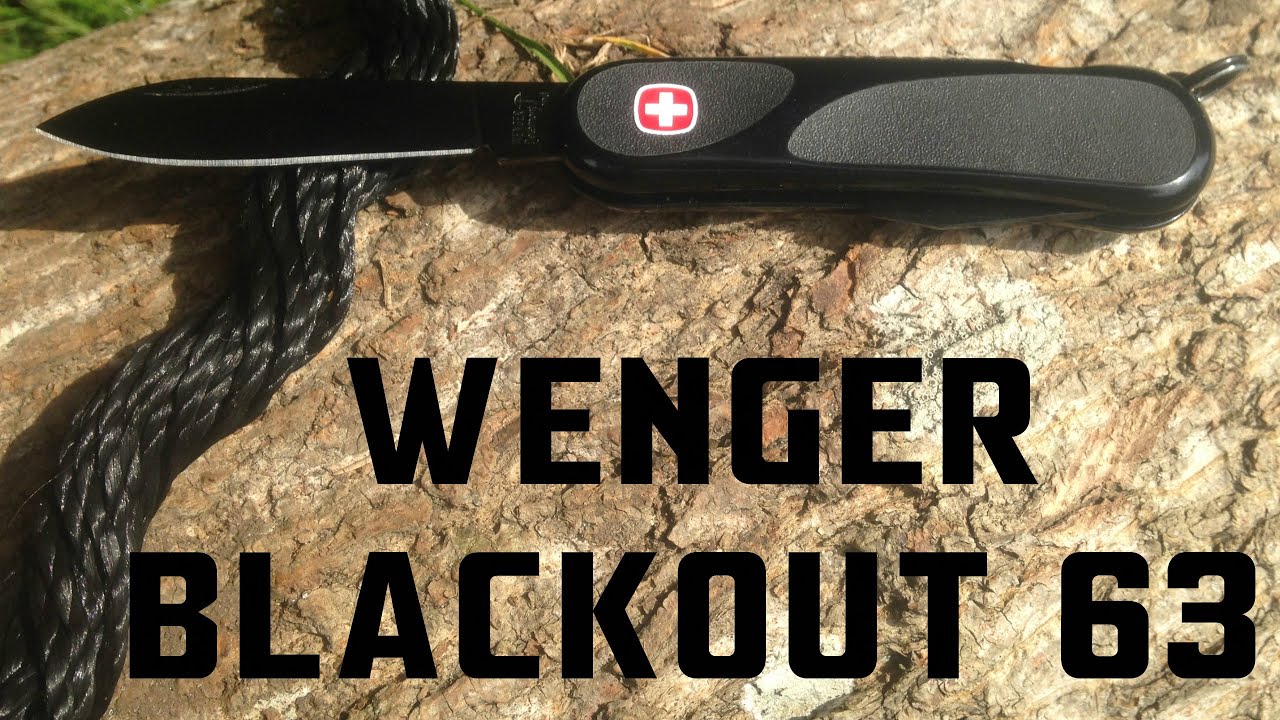 Wenger Blackout 63 - Genuine and Best Swiss Army Knives - YouTube