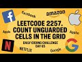 2257  Count Unguarded Cells in the Grid #leetcodepython #dailychallenge #day65 #codinginterview