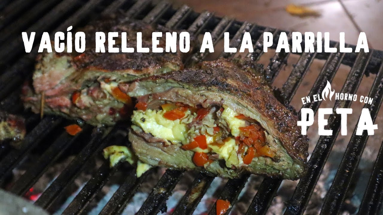 Vacio relleno a la parrilla - Receta sabrosa - YouTube