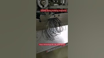 Elastic string knotting machine