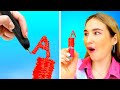 HOW TO SNEAK MAKE UP IN CLASS || DIY Sneaking Makeup And Food Hacks By 123 GO LIVE