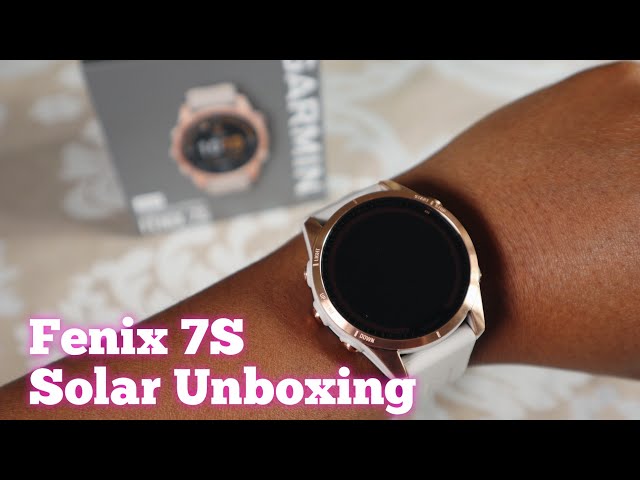 Unboxing the BRAND NEW Garmin Fenix 7S Sapphire Solar Cream Gold