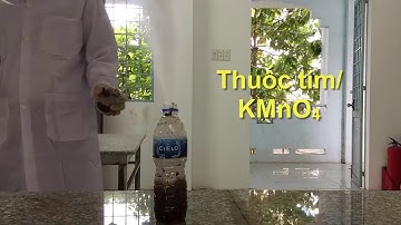 Phản ứng mãnh liệt giữa Thuốc Tím và Oxy Già-Thí Nghiệm Hóa học