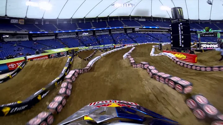 GoPro HD: James Stewart Practice 2013 Monster Energy Supercross from Minneapolis