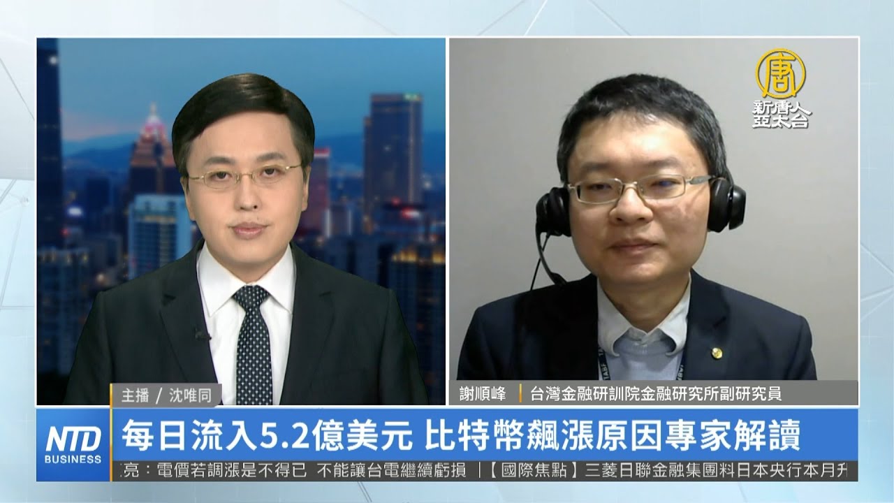 每日流入5.2億美元 比特幣飆漲原因專家解讀｜謝順峰｜財經專家分析