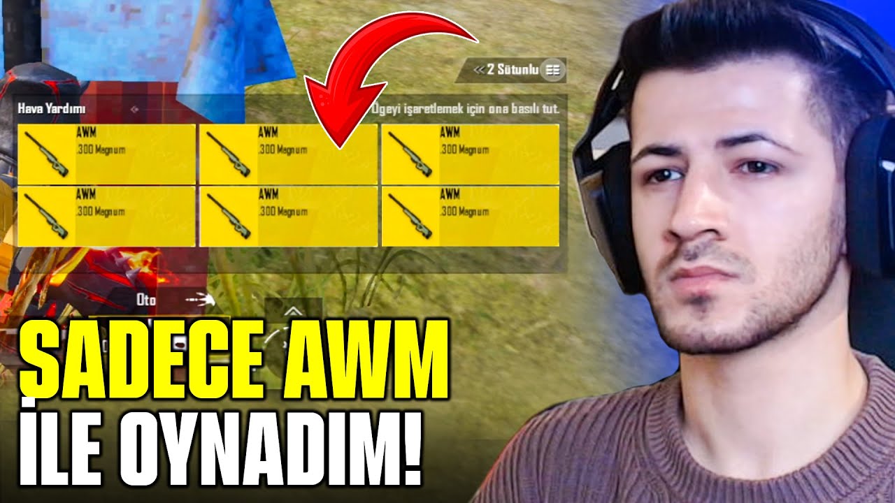 SADECE AWM İLE WİN ALMAK? (HİLECİ TAKIMI BANLATTIM) Pubg mobile