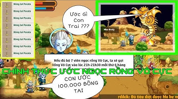 Ngọc Rồng Online | Cùng Anh Em sv3 Gọi Rồng Thần Vô Cực