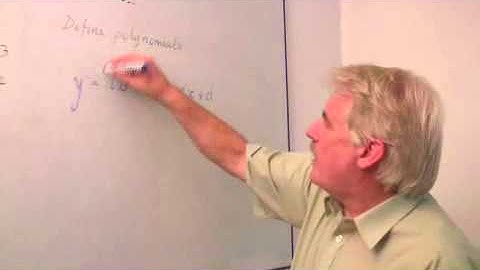 How to Define Polynomials