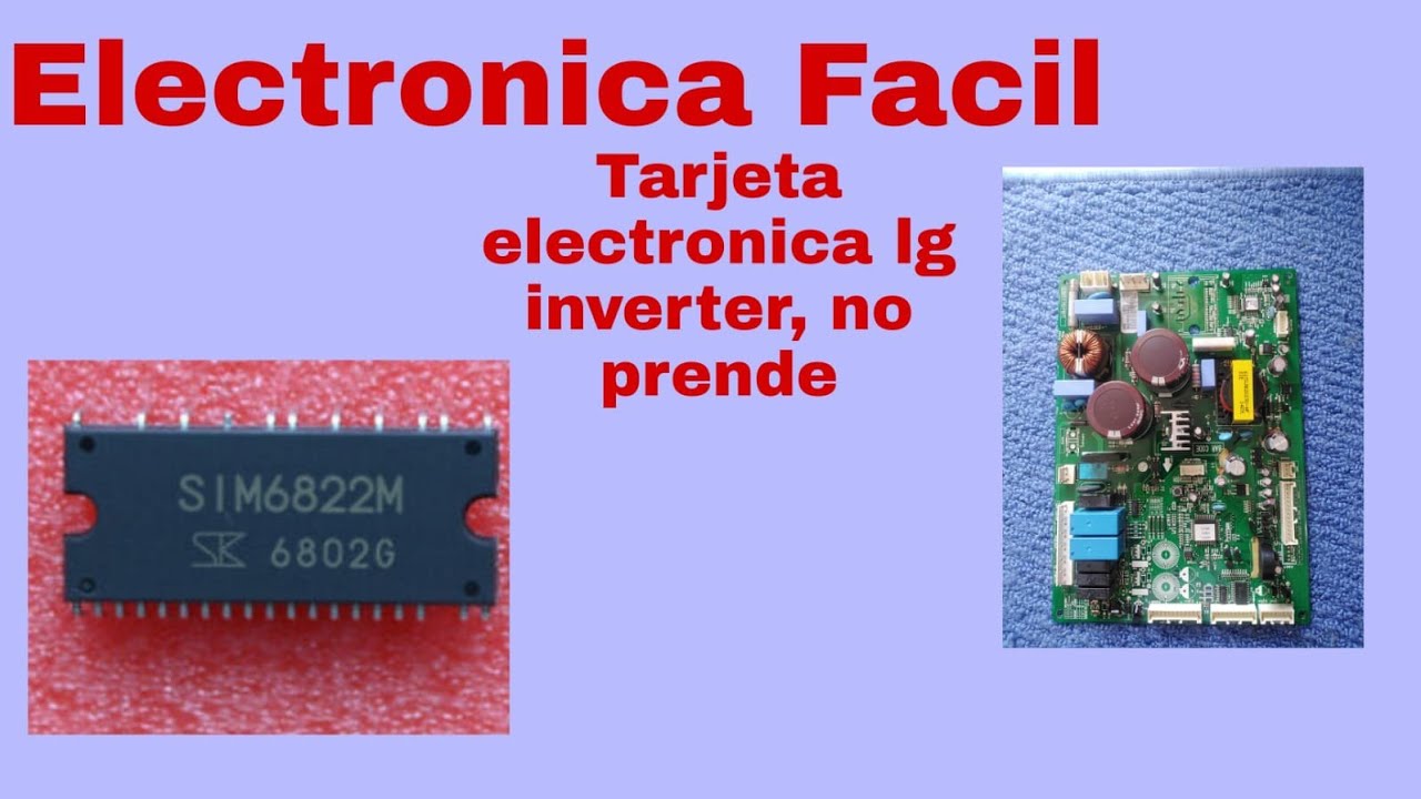 tarjeta electrónica de nevera LG Inverter, no prende, modulo Ipm ...