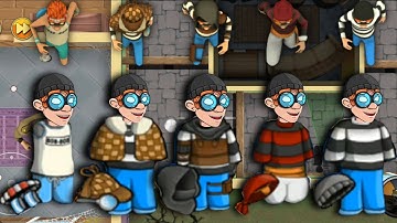 Robbery Bob 2 - All Costumes Funny Gameplay Part 97