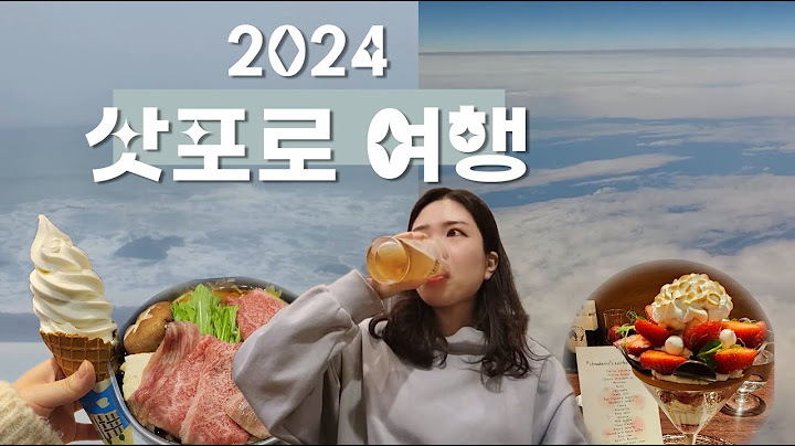SAPPORO VLOG  2024 겨울 훗카이도 삿포로 나혼자 4박 5일 여행_1ㅣ 투어 없는 자유여행ㅣ대구 -삿포로ㅣ눈보러 갔다가 먹방만 찍은...ㅋ