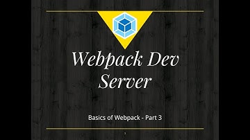 #3 Webpack Dev Server | Install and Run | HTML Webpack Plugin | Webpack Basics Tutorial