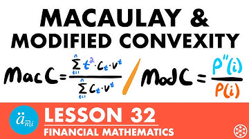 Macaulay Convexity & Modified Convexity | Exam FM | Financial Mathematics Lesson 32 - JK Math