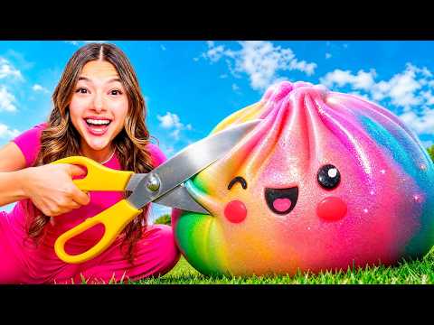 ROMPEMOS DUMPLINGS VIRALES  Que hay DENTRO de un Squishy | MORENO FAMILY