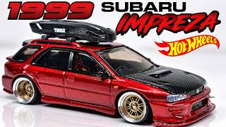 Custom Hot Wheels 1999 Subaru Impreza  JDM Wagon Build #Hotwheels