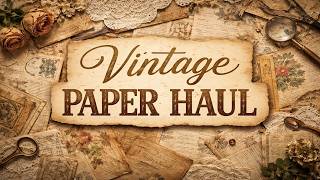 Do You Need Vintage Papers? Then Watch This! @clemonscrafts