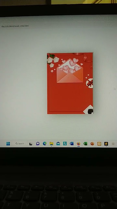 buat surat cinta❤️ dengan html css #shorts #freya