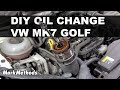 VW MK7 Golf Oil Change DIY