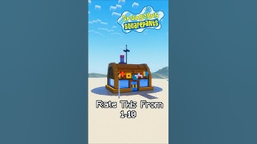 Krusty Krab in Minecraft 🍔 #minecraft #spongebob #minecraftbuilding