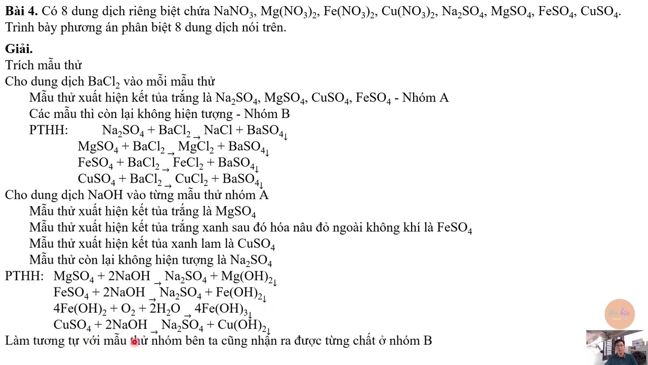 CHUYÊN ĐỀ NHẬN BIẾT CHẤT (P2) | ÔN THI HSG KHTN (HÓA) NĂM HỌC 2024-2025 | HÓA HỌC THCS 89