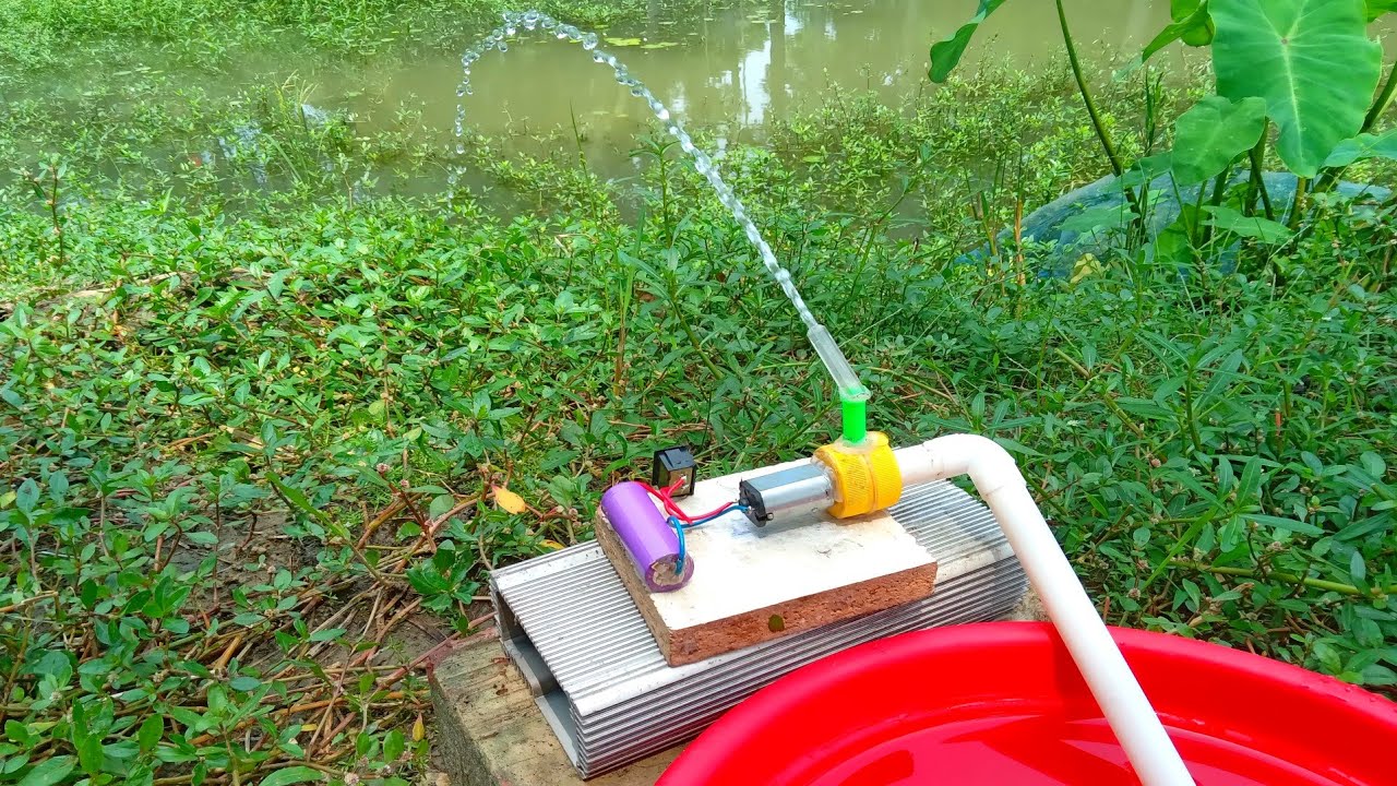 How to make mini water pump science project Electric water pump