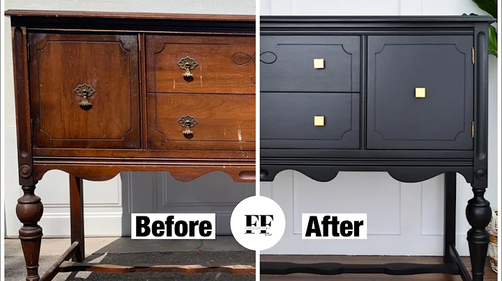 PAINTING A VINTAGE BUFFET | Before & After with Fusion Mineral Paint