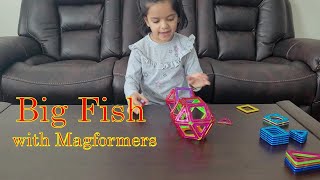 Big Fish with Magformers  | Play with Magnetic Tiles | Learn With Fun | 3D Shapes | Magformers Ideas