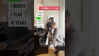 1 second VS 10 years playing piano #shorts