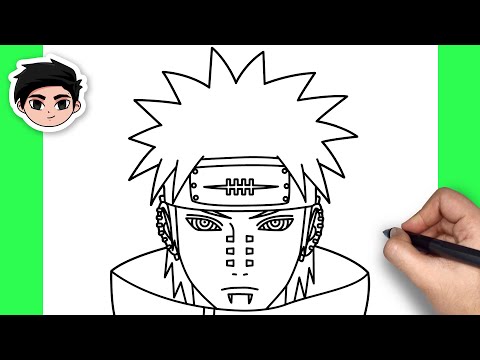 COMO DESENHAR O PAIN PASSO A PASSO - Comó dibujar a Pain // Drawing Pain (  Akatsuki ) 