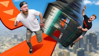 Dodge The Falling Vehicles Challenge! | GTA5 screenshot 3