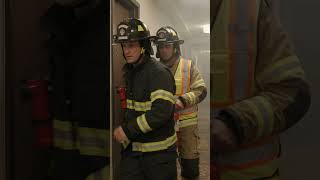Fire response team inspecting area
