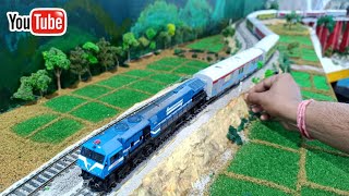 Indian Railways Miniature Model Train Run | HO Scale Model Train | Indian Train Toy | train video