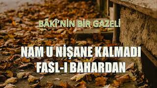 NAM U NİŞANE KALMADI FASL-I BAHARDAN