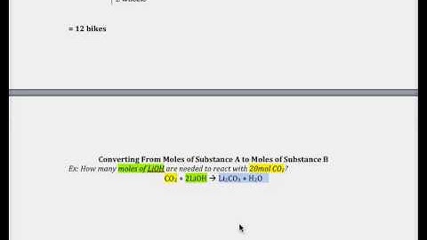 Video #4 - Introduction to Stoichiometry