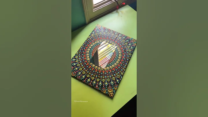 Varnishing dot mandala art 🖌️ #art #YouTube #Short #shorts #youtubeshorts #youtubevideo #diycrafts