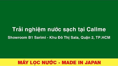 Trải nghiệm nước sạch tại showroom Kitz Micro Filter