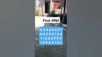 Find : 4961 can you find? #brainteaser #search #puzzle #reels #find