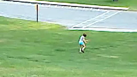 Jessii rolling down the hill @ Elkins Park